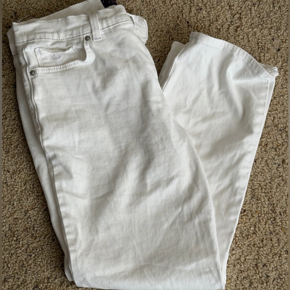 Gloria Vanderbilt Women's White Straight Leg Jeans